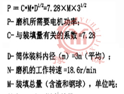 球磨機額定動力力矩的計算